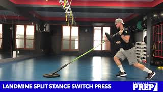 Landmine Split Stance Switch Press