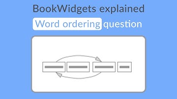 How to create a "Word Ordering" question in BookWidgets
