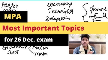 (updated) Important Questions | MPA | Management Principles and Applications | BCom Hons, BBA | DU