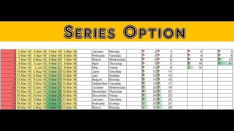 How To Fill Series Linear, Growth, Date, Autofill & Numbers In MS Excel Hindi/Urdu