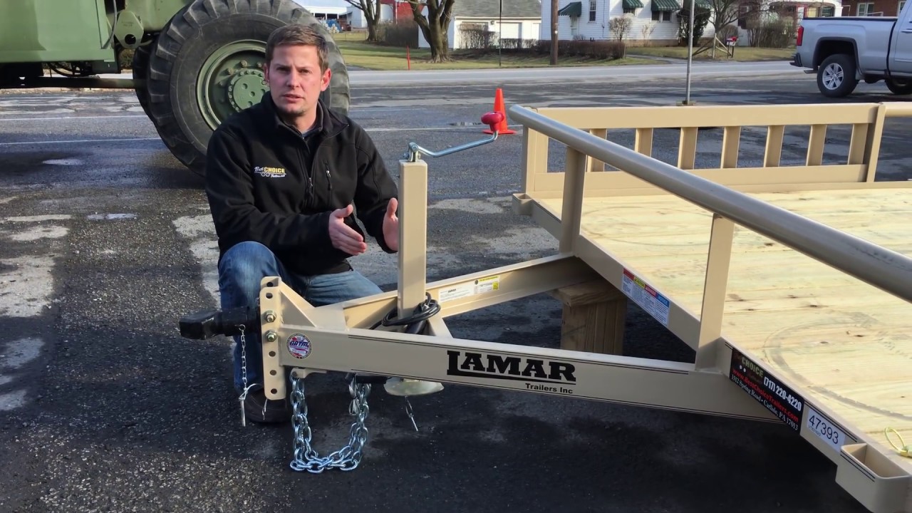 Lamar UT07 Deluxe Utility Landscape Trailer ATV Ramps Rear Gate 7x16' 7000# GVW UT831623DELUXE