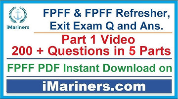 🚢 FPFF Exit Exam Question & Answers - ✌ Part 1 of 5 FPFF + Refresher