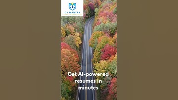 Build Your Resume in 60 Seconds with AI  Cvmantra Resume Builder Demo ##motivation #success