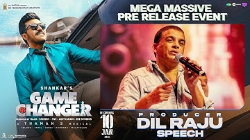 Producer Dil raju Speech at Game Changer USA Pre Release Event | Ram Charan | Kiara | Shankar
