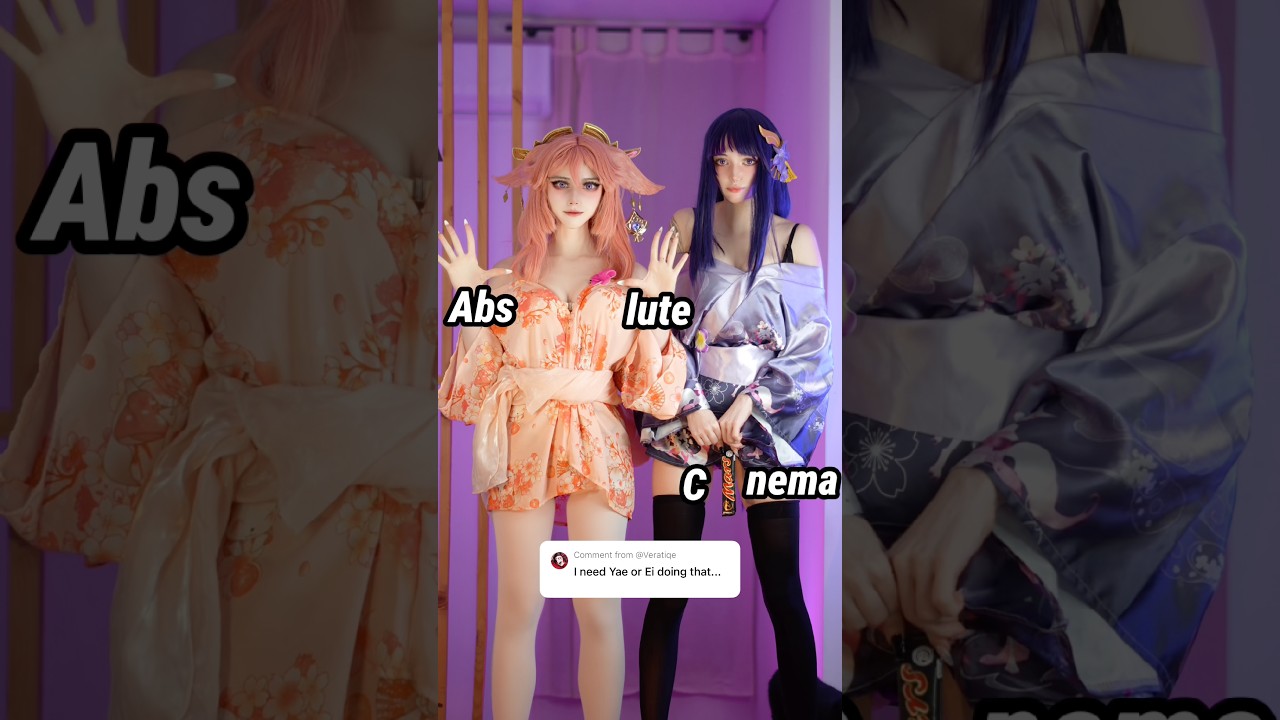 AbsOOlute cInema 🤭💕#cosplay #yaemiko #raiden #raidenshogun #genshinimpact #genshin #genshincosplay