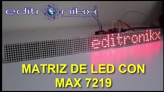 arma tu matriz de led  con Max7219 y arduino sin saber electronica