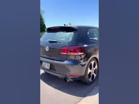 Mk6 gti muffler and resonator delete (stock downpipe) - YouTube