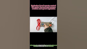 Explosion proof remote control for motor forward and reverse rotation and speed regulation