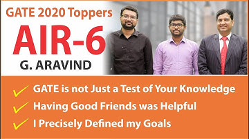 GATE 2020 Topper | G Aravind (CS, AIR 6) | MADE EASY Student | Topper’s Talk