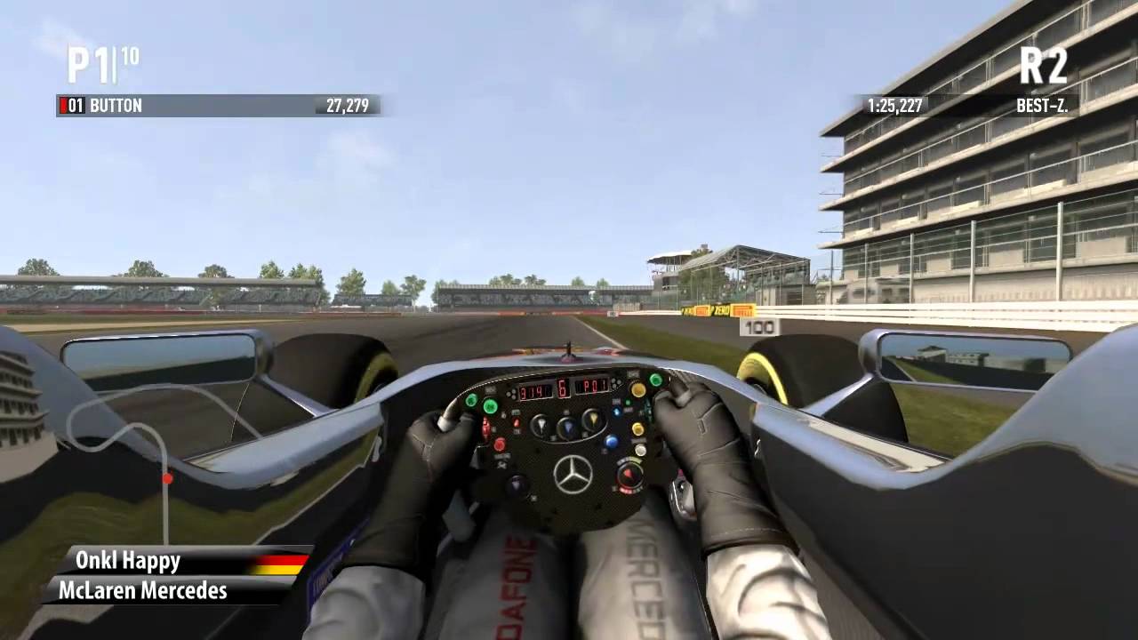 F1 2011 Gameplay / Silverstone / Hotlap onboard / PC / 