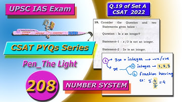Question: Is x an integer ? | CSAT 2022 | CSAT PYQs Series | Pen_TheLight