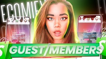 How to Configure guest and members  feature on ecomify theme  3.2 | shopify premium theme 2024