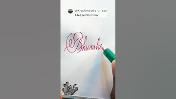 ‎How to make an art signature | Bhumika | Calligraphy signature