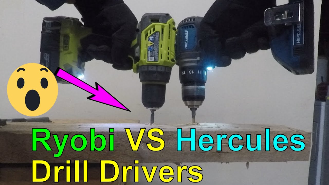 **Ryobi 18V Brushless VS Hercules 20V** Drill Drivers YouTube