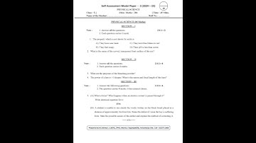 Ap 10th class sample physics fa2 question paper #cbse #exam #ap