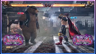 Stupid Aggressive Kuma VS Brawlpro King | God Of Destruction Battle | Tekken 8