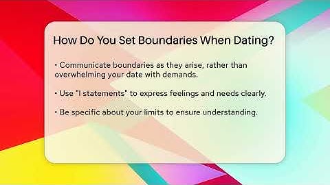 How Do You Set Boundaries When Dating? - Inside Body Image