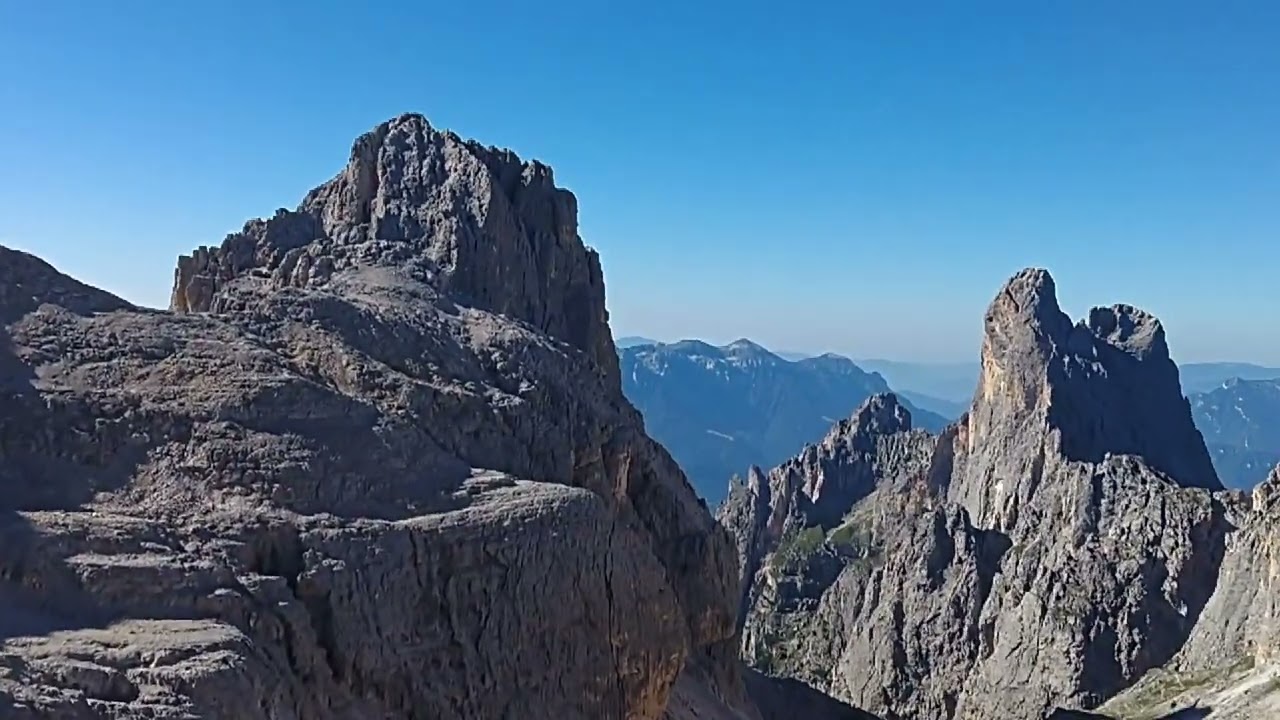Ferrata Porton e Velo della Madonna, dal rifugio Rosetta al Pradidali e al Velo della Madonna