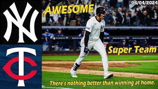 Yankees vs. Twins Game Highlights , Jun 04 2024 | MLB Season 2024