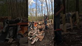 Do you prefer a maul or an axe? #wood #splittingfirewood #outdoors #choppingwood #woodsman