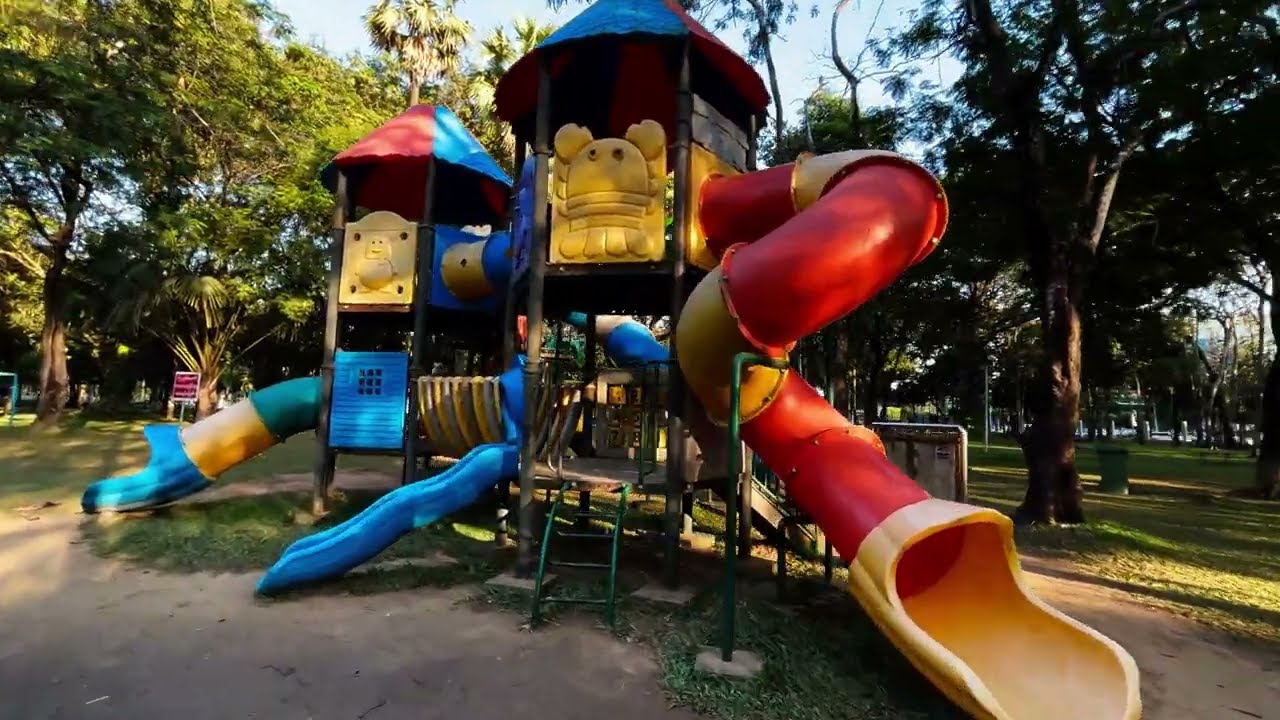 Evening Walk in Park, Nature Ambience, Yangon, Pyi Thu Yin Pyin, People's Park