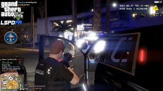 GTA V - LSPDFR 0.4.9🚔 - LSPD/LAPD - Gang Unit Patrol - Attempted Bank Heist - 4K