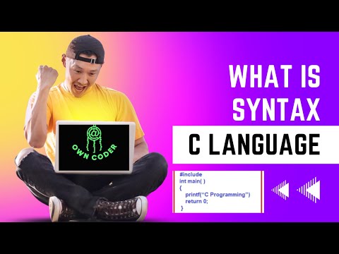 what is syntax in c language | Basic Syntax of C | OWNCODER |