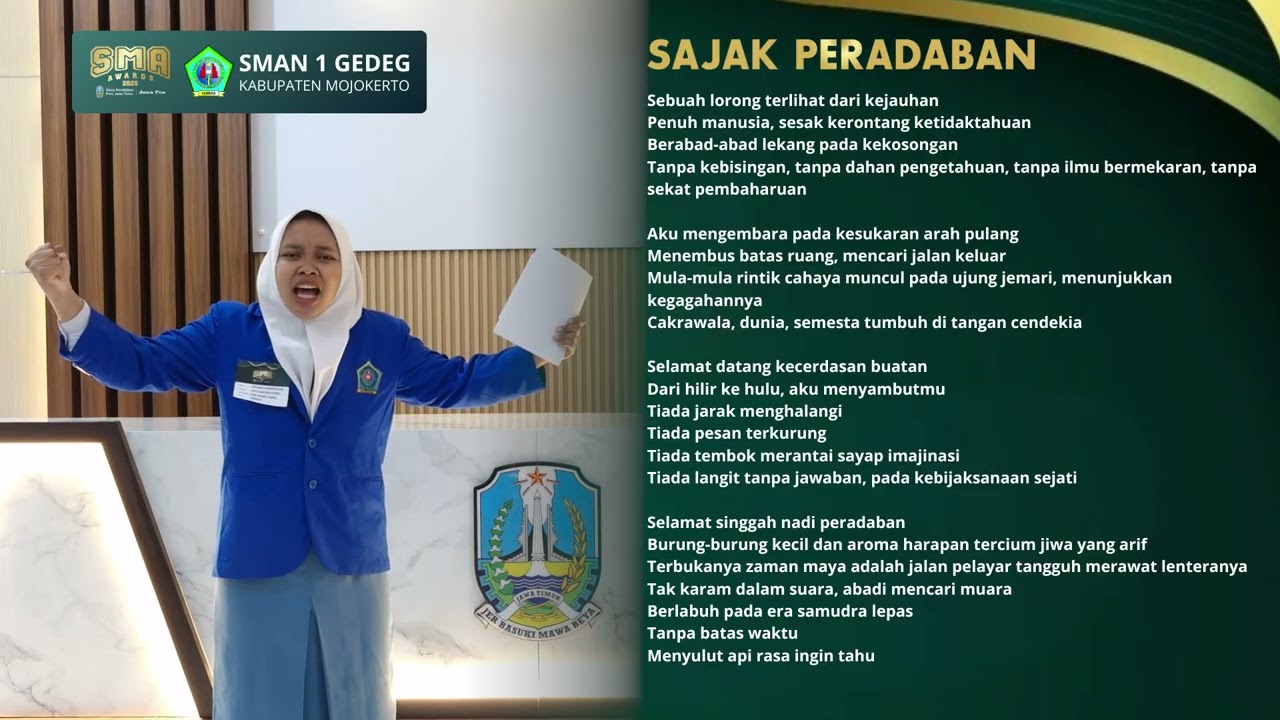 Jawa Pos SMA Awards 2025 – Lomba Cipta dan Baca Puisi – SMA Negeri 1 Gedeg