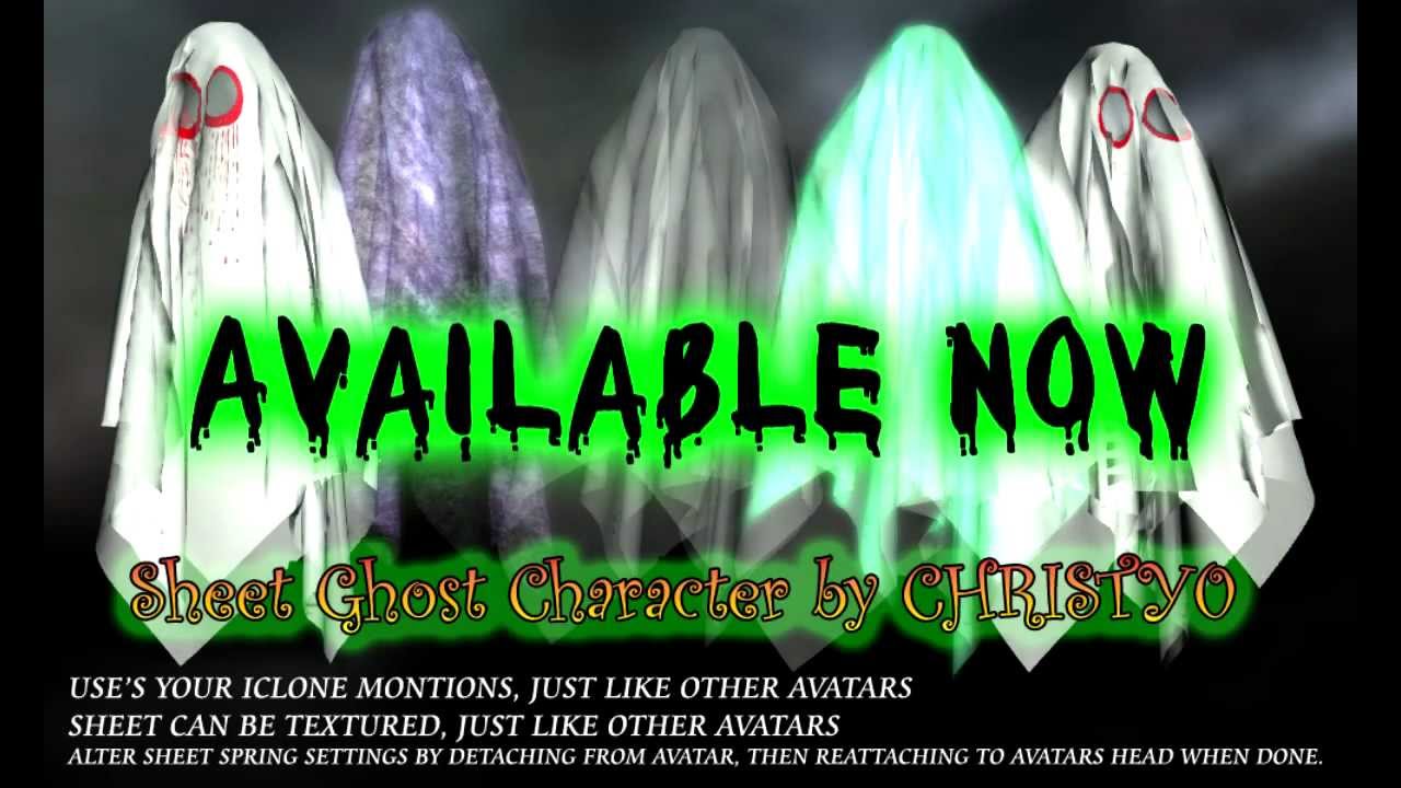 iClone Sheet Ghost Character: