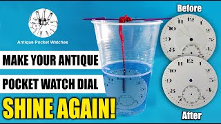 Vintage Pocket Watch Dial Restoration - Shine Again ! screenshot 5