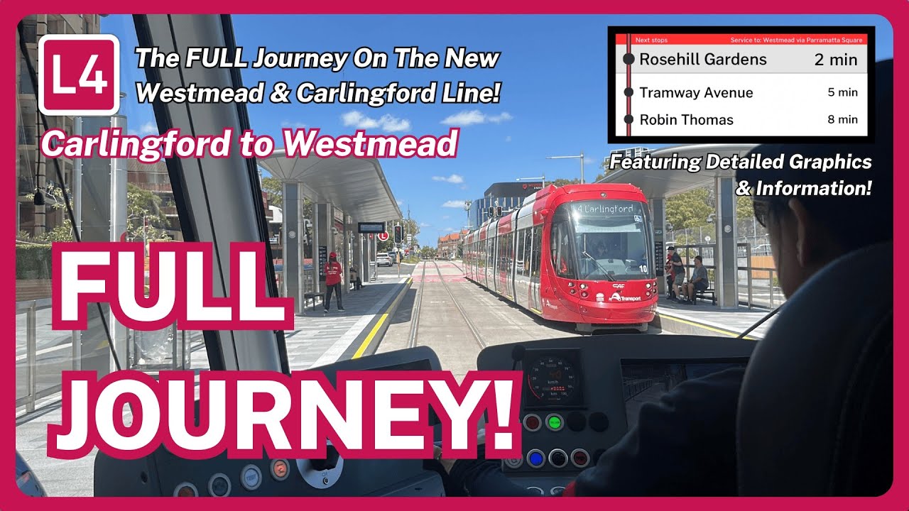 The NEW L4 Westmead & Carlingford Line - Carlingford to Westmead Drivers Eye View