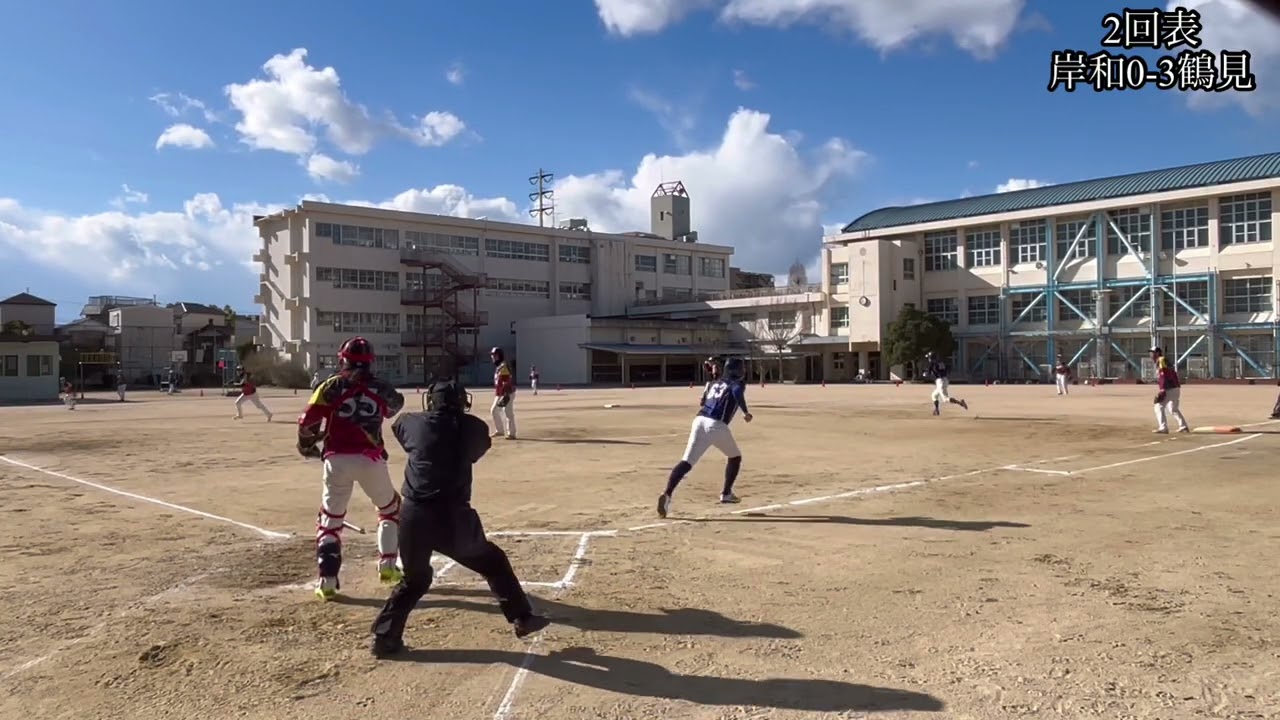 練習試合 No.1 鶴見シニア vs 岸和田シニア 2026年1月11日 園田北小学校