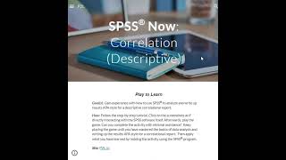 Class Assignment: Correlation as a Descriptive Statistic (SPSS & APA Style)