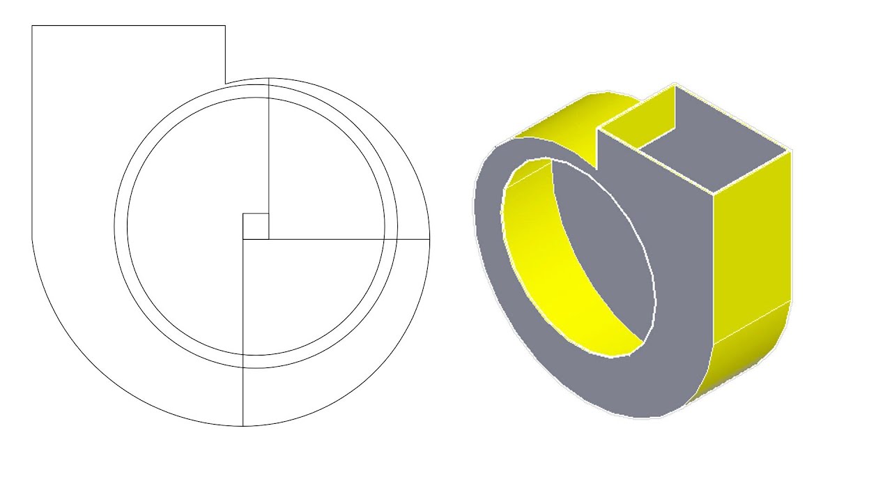 Khai Triển  Hình Gò  Thực Tế  (Vỏ Quạt Hút)