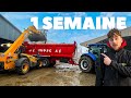 Une semaine  la ferme  transport panne fumier notre apprenti