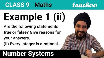 Example 1 (ii) - True or False: Every integer is a rational number - Teachoo