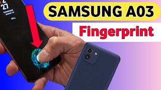 Display Fingerprint Lock in Samsung galaxy a03 | Samsung a03 me screen fingerprint lock kaise lagea screenshot 4