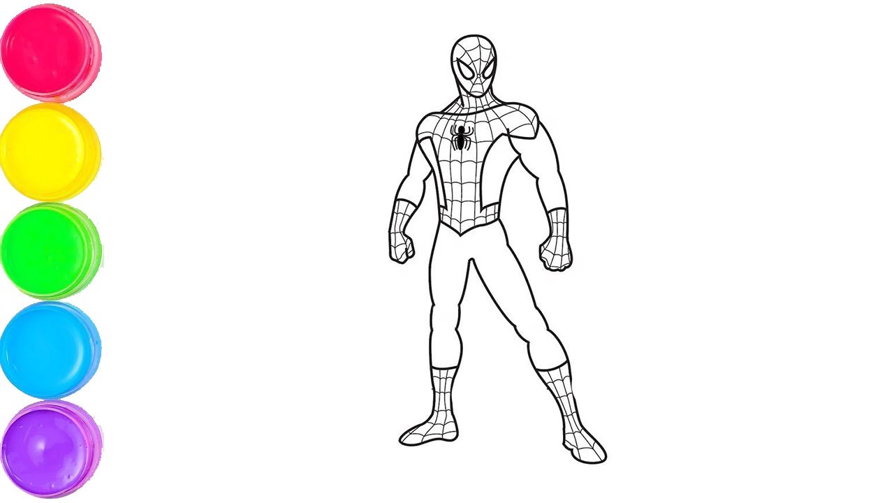 Drawing & Coloring Superhero Spider-Man – Fun Art for Children!