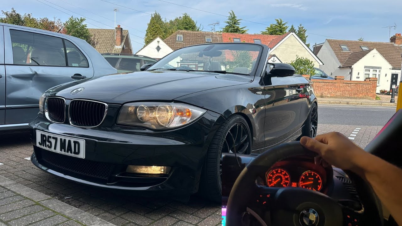 BMW 125i POV Drive 280bhp | N52 Inline-6 Sound (Convertible) FIRST EVER POV WITH HEAD STRAP LMAO 