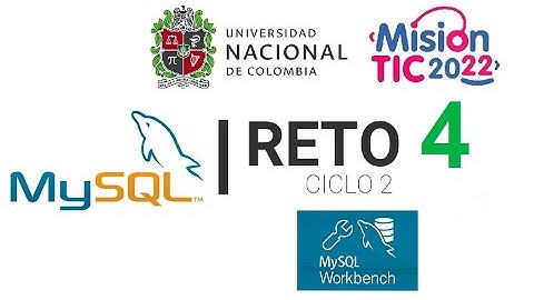 Reto 4 SQL Ciclo 2 Universidad Nacional Misión Tic 2022 MySQL Workbench