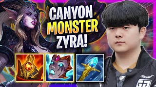 CANYON IS A MONSTER WITH ZYRA! - GEN Canyon Plays Zyra JUNGLE vs Lee Sin! | Season 2024