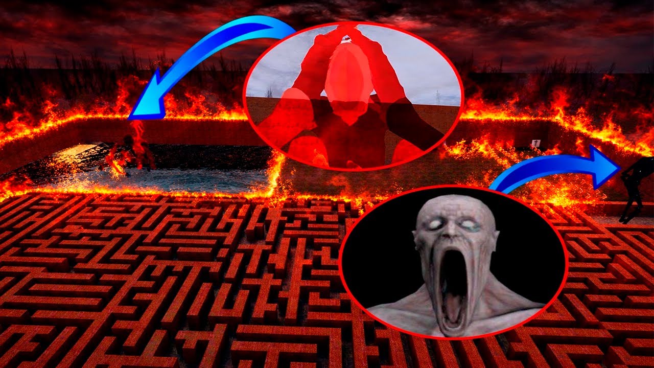 I fought SCP-096 inside a complex map, there were a lot of them!