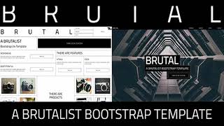 Brutal - A Brutalist Bootstrap v4 One Page HTML Template | Themeforest Website Templates and Themes