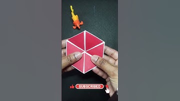 Origami Hexaflexagon Paper Magic  #shorts