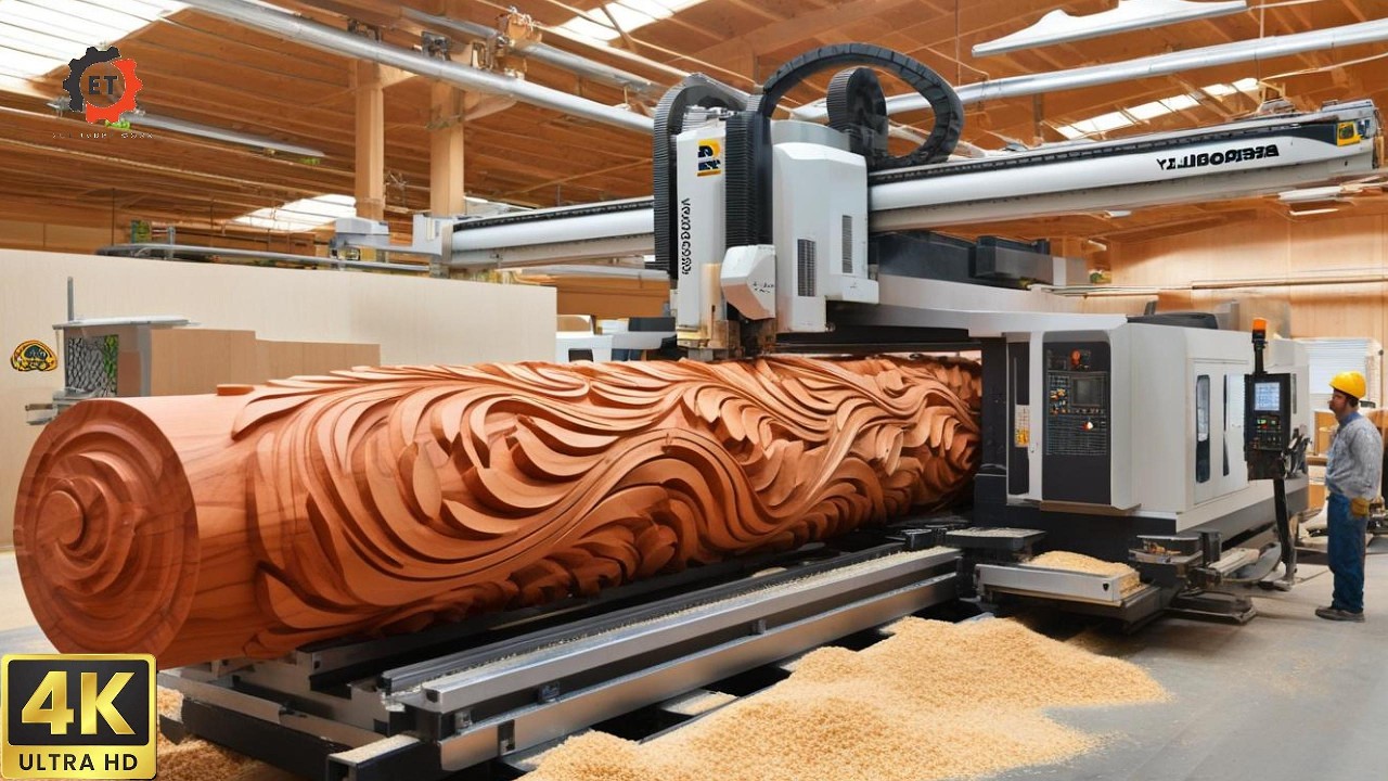 Giant Teak Evolution: Artisan Series of Sawing and Woodturning