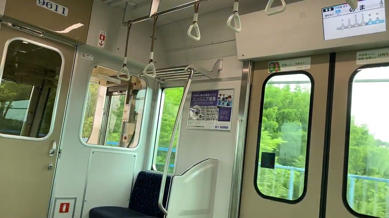 知多新線ワンマン全区間・名鉄9500系9511編成走行音