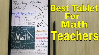Best Tablet For Math Teachers - Teaching Maths Online