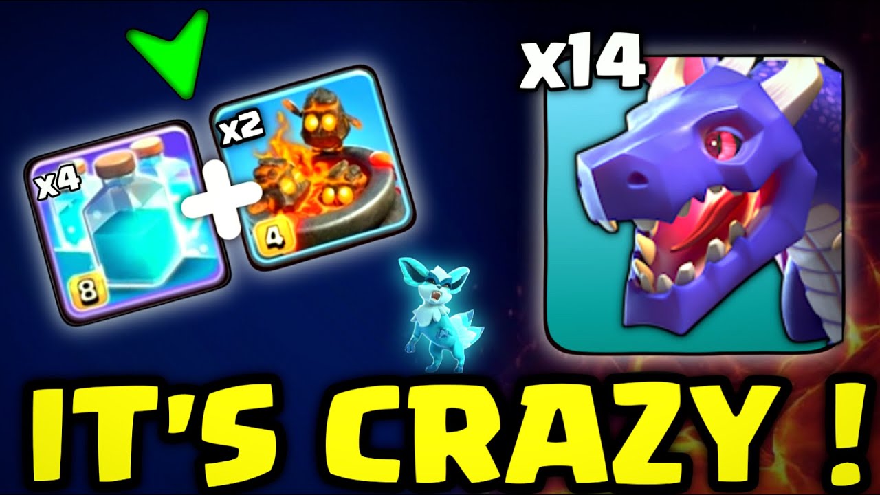 Mass Dragon attack with Firemite clone | th17 Dragon attack strategy | coc