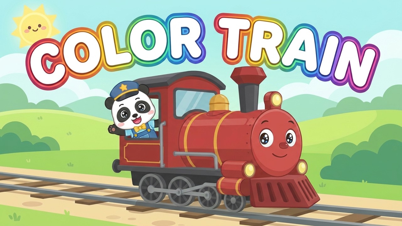 The Color Train! Nursery Rhyme song 🚂🌈| @panduAdventures - YouTube