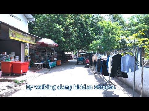 HIDDEN ALLEY In Chompou Vorn Village Phnom Penh Cambodia 2K Walk Tour